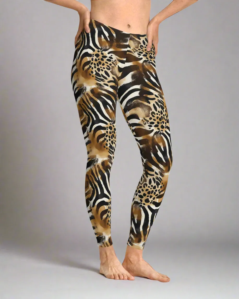 Zebrataz Animal Print Leggings